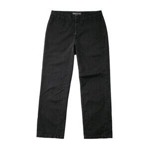 Fossil Mens 38x32 Black Chino Pants Wide Leg Casual Workwear Classic Fit